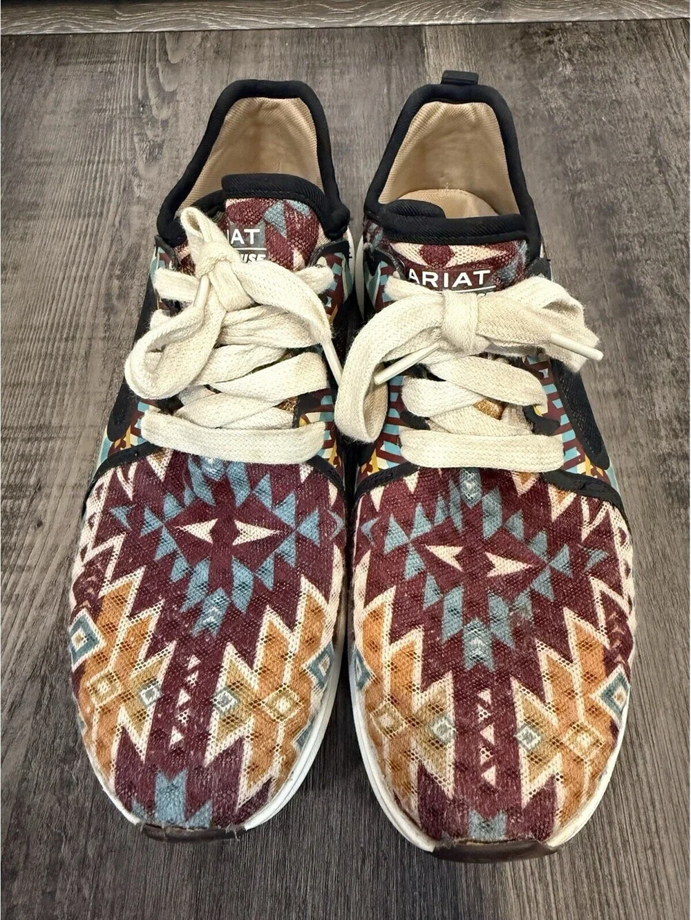 Ariat Fuse AZTEC Womens Shoes US 7B EU Colorful Lightweight Sneakers